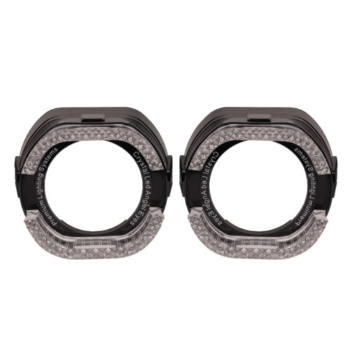 AES M14 Led Headlight Shroud 5D Crystal Led Angeleyes RGB APP Bluetooth