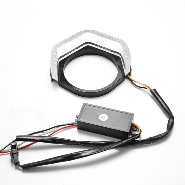 M3主图 (1) M3 5D RGB Crystal Angel Eye Halo Rings Bi-LED Projector Lens DRL App Control Colorful Lights for Car headlight Retrofit