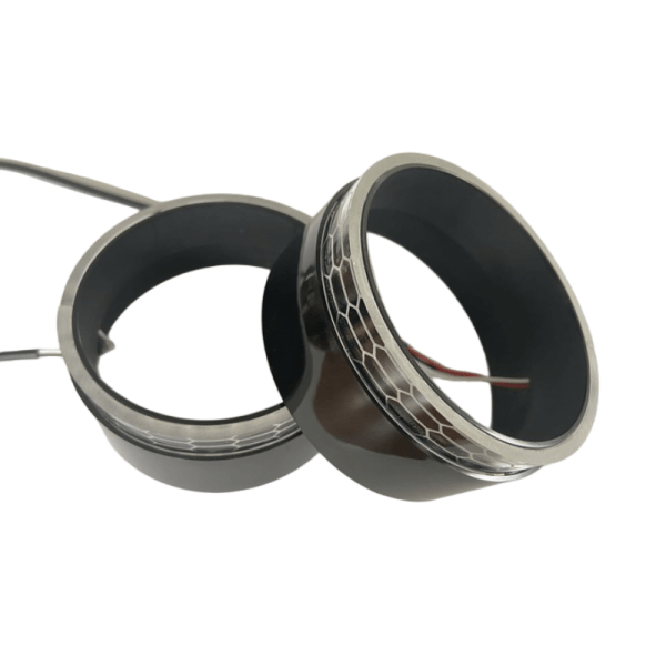 M5-S RGB LED Shroud 2.5inch angel eyes APP control blue tooth smart with colorful light beautiful decoration lighting parts