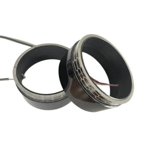 M5-S RGB LED Shroud With DRL kit angel eyes with colorful light beautiful decoration lighting parts 2.5inch APP control smart driver For Motorcycle 30CM DRL