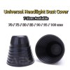 Rubber Extended Dust Cover Rear Cap for Car Headlight Universal 100mm 90mm 85mm 80mm 75mm 70mm