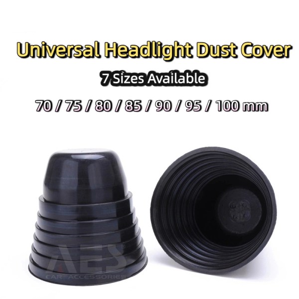 Rubber Extended Dust Cover Rear Cap for Car Headlight Universal 100mm 90mm 85mm 80mm 75mm 70mm