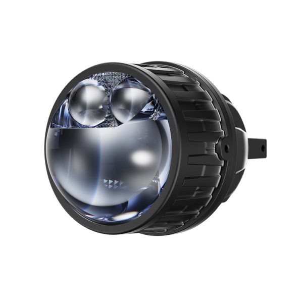 FX-3 Fog Light 68W 3inch Dual Laser 5500K With Fan Upgraded New Design  Blue  Lens Fog Lamp
