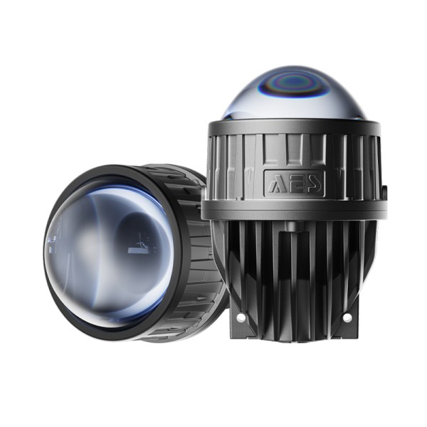 FX-3 Fog Light Dual Reflectors 50W/65W 3inch Tri Colors With Fan Upgraded New Design  Blue  Lens Fog Lamp