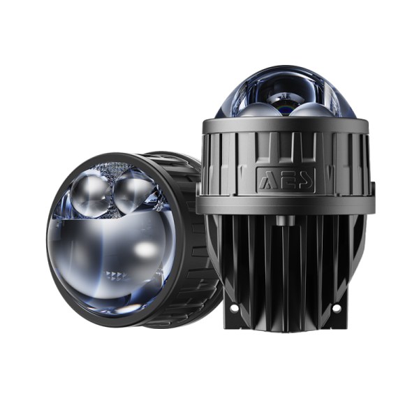 FX-3 Fog Light 68W 3inch Dual Laser 5500K With Fan Upgraded New Design  Blue  Lens Fog Lamp