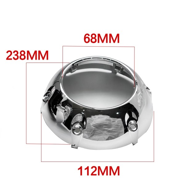 3 Inch GTI A-1 DustProof Shroud Decorative Cover for car headlight Biled Projectors