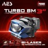 AES Turbo BM 3"6000K 4300K 3000K 3Laser Tri colors with DRL function Bi Led Projector