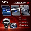 AES Turbo BM 3"6000K 4300K 3000K 3Laser Tri colors with DRL function Bi Led Projector