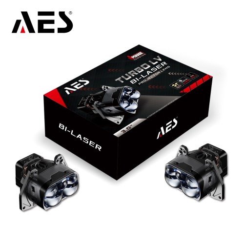AES Turbo LV 3"6000K  2 Laser 4LENS Biled Projector